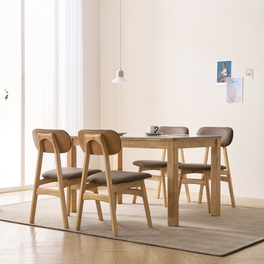 소티디자인 칸토 폴리싱 세라믹 식탁 1300 (의자4개)_이미지