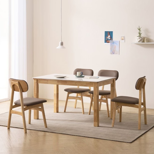 소티디자인 칸토 폴리싱 세라믹 식탁 1300 (의자4개)