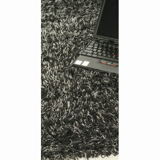 한빛카페트 더블유 샤이니샤기 black 카페트 (114x90cm)_이미지