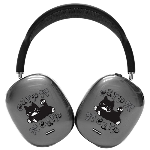 바이인터내셔널 어프어프 에어팟 맥스 RIBBON BLACK MERO 클리어 하드 케이스이미지입니다. 누르면 해당 게시물로 새창이동합니다.