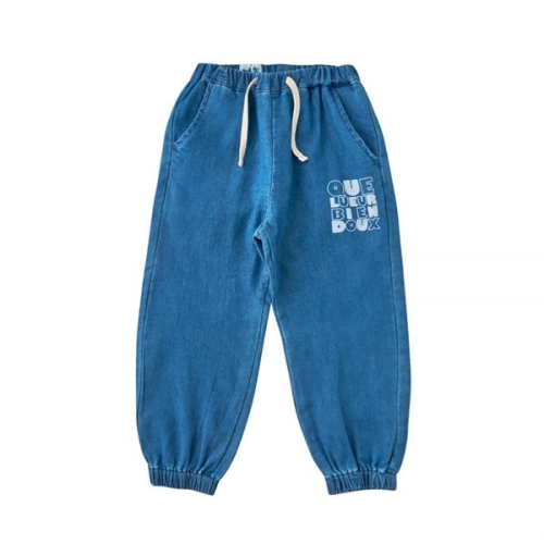 서양네트웍스 리틀그라운드 데님인더박스 레터링져지데님팬츠 76111-410-03