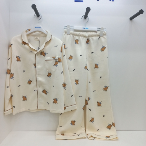 에꼴리에 카피바라 누빔 파자마세트 25QR752 CR _CJ