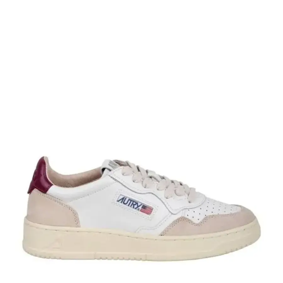 오트리 우먼 Medalist 로우탑 스니커즈 Brand Size 41 US 11 AULWLS73-LEAT SUEDE WH RSPB R_이미지