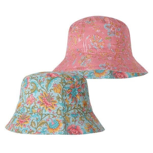 루이스티크라운 편집샵 미스터마초 미샤 미샤 GAI-S24-S0221 Lajik 플로럴 리버시블 비치 버킷햇 아동_이미지