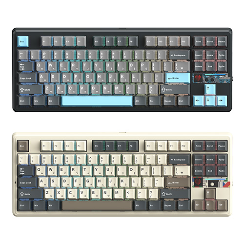 AULA F87 Pro V2 유무선 기계식 샌드 베이지 (유성축)