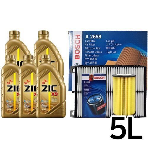 SK������ ��ũ X9 LS 5W30 5L + �������� ���� LF�ҳ�Ÿ �������� 1.7 ����