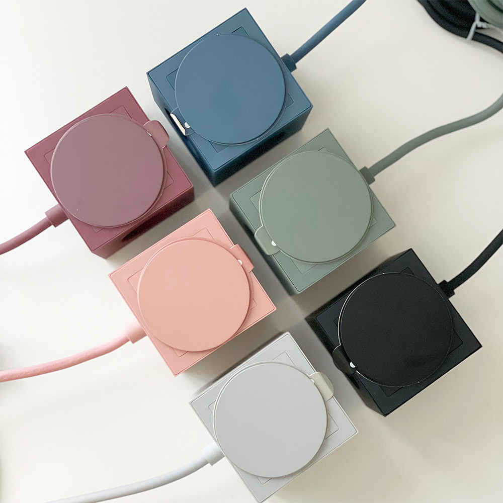 아볼트 스퀘어원 3구 USB 멀티탭 고틀란드그레이 (1.8m)_이미지