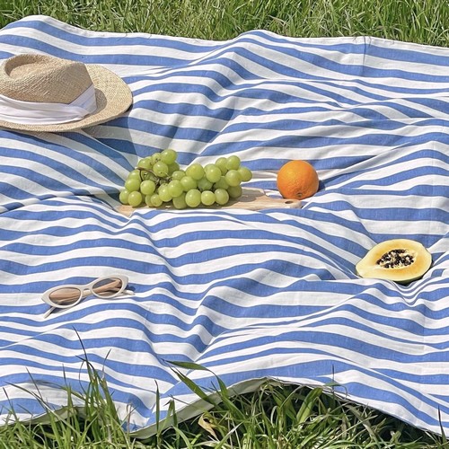 아미앙스 방수 피크닉 매트 마린 스트라이프 (140x180)_이미지
