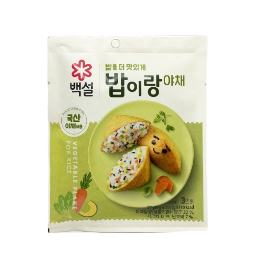 CJ 밥이랑 야채 27g이미지입니다. 누르면 해당 게시물로 새창이동합니다.