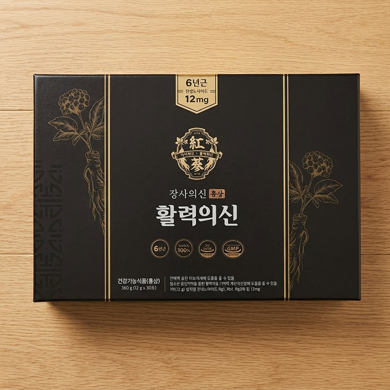  한국고려홍삼 장사의신 6년근 홍삼진액 활력의신 12g 30포 [2개]