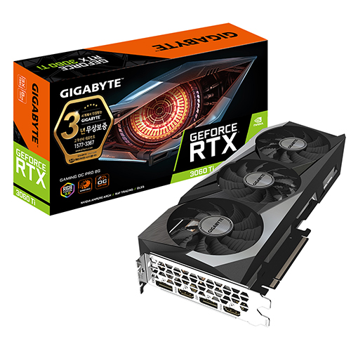 GIGABYTE 지포스 RTX 3060 Ti GAMING OC PRO D6 8GB 제이씨현
