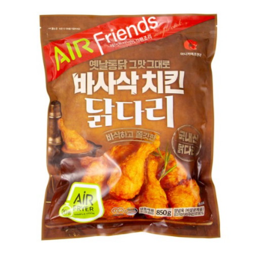 바사삭 치킨 닭다리 냉동 850g 2개