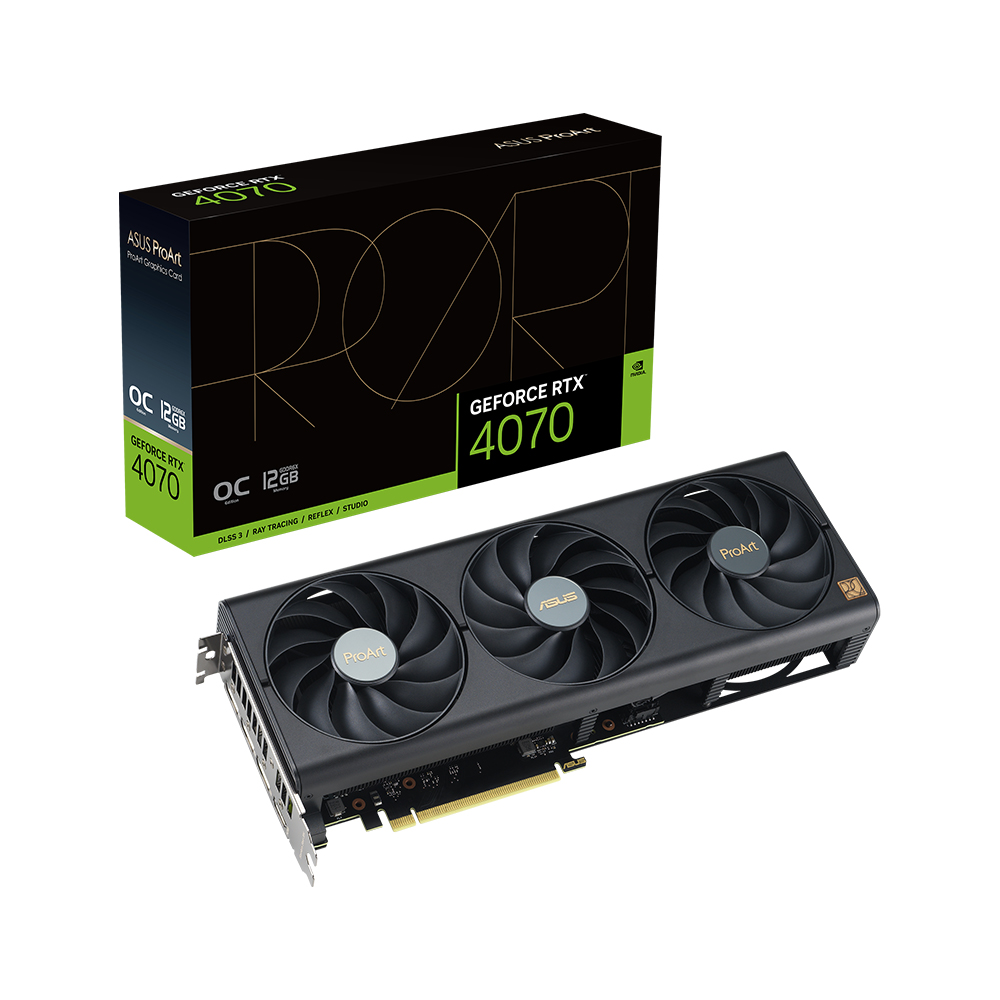 ASUS ProArt ������ RTX 4070 O12G OC D6X 12GB