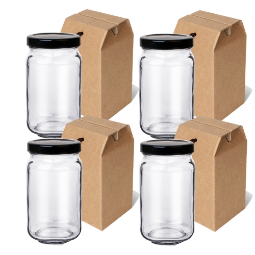 B NEW500사각병 500ml + 선물상자 4세트