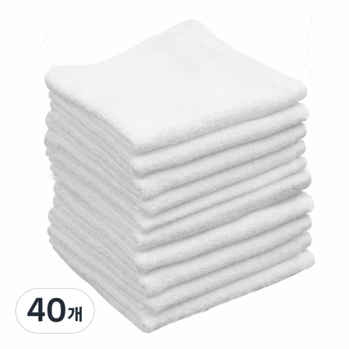 송월타월 베이직 호텔 면행주 30x30cm 40개