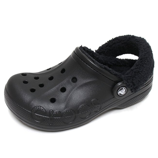 크록스 바야 라인드 퍼즈 스트랩 클로그 206633-060