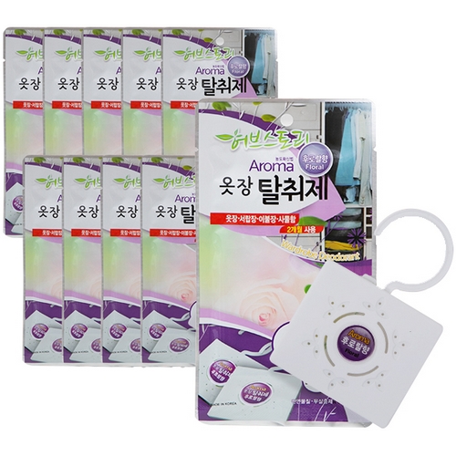 허브스토리 아로마 옷장탈취제 후로랄향 22g (10개)_이미지