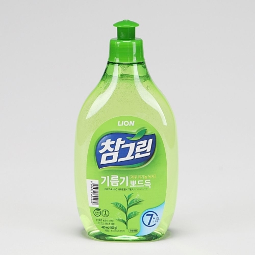 라이온코리아 참그린 기름기 뽀드득 레몬녹차 500g (480ml) (2개)