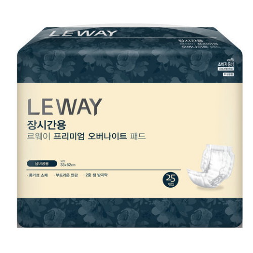 르웨이 장시간용 프리미엄 오버나이트 패드 25개이미지입니다. 누르면 해당 게시물로 새창이동합니다.