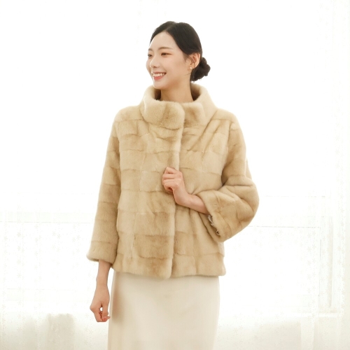 WJ 코펜하겐퍼 휘메일 팔로미노 밍크코트 밍크자켓 국내생산 WJN823B60