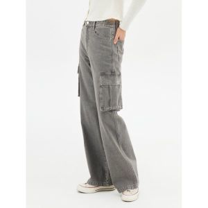 탑텐 여성 와이드 카고 데님 MSE5DP2907