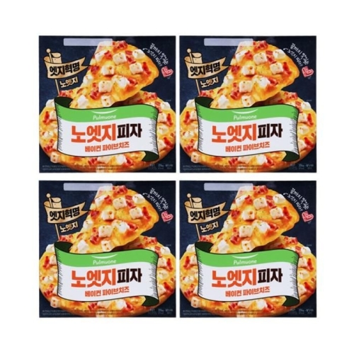풀무원 노엣지피자 베이컨 파이브치즈 376g (4개)