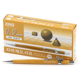자바펜 0.9 제도샤프 12개입 노랑_이미지