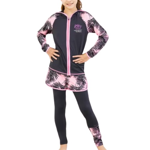 베이직엘르 여아 후드집업 래쉬가드 세트 BEG-W603G_이미지