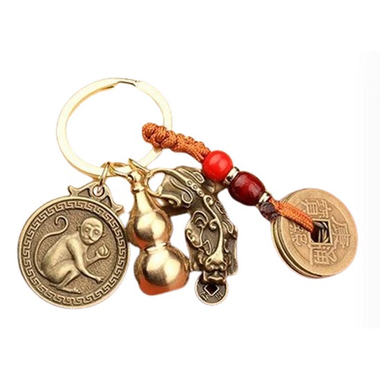 12지신 수호신 행운키링 자동차 열쇠고리 가방고리 (원숭이)_이미지