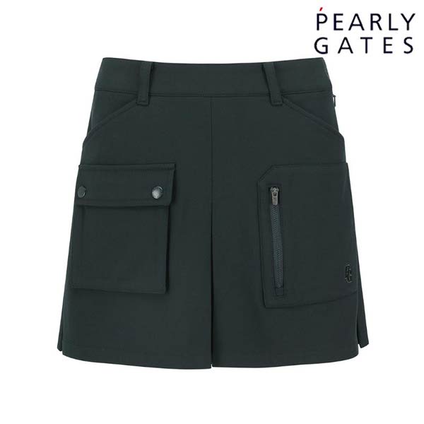 언발 포켓 플리츠 큐롯 스커트 521D4PC502_GN