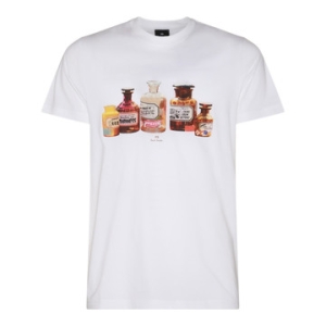 발렌시아가 폴스미스 M2R010RMP444201 로고 화이트 반팔 티셔츠 PAUL SMITH_이미지