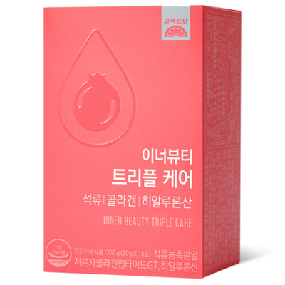 고려은단 이너뷰티 트리플케어 석류 콜라겐 히알루론산 15포 (9개)