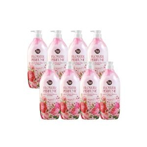 샤워메이트 핑크 플라워 퍼퓸 바디워시 로즈&체리블로섬(구) 900ml (8개)_이미지