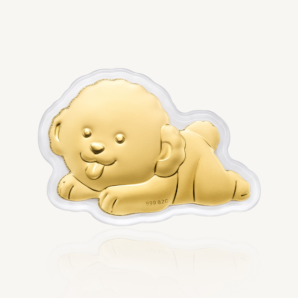 수앤진골드 러블리 비숑 골드바 0.2g (1개)_이미지