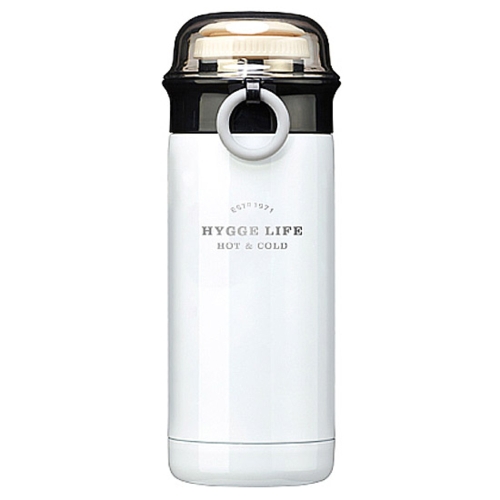 투명컵 보온보냉병 화이트 350ml