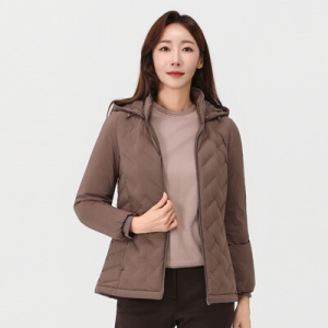 PAT 여성 여성 경량 스트레치 튜브 구스다운 점퍼_1J82032 51348_5008756902_이미지