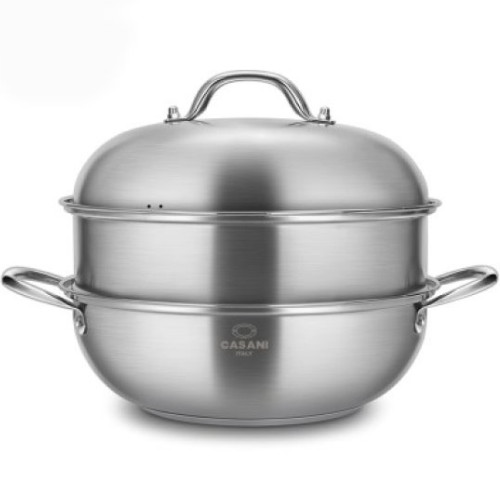 까사니 더블돔웍 스테인리스 2단 찜기 (28cm)