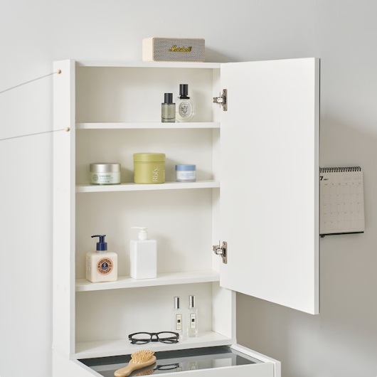 BIF보루네오 마르체 루아 수납 거울 틈새 화장대 세트 500_이미지