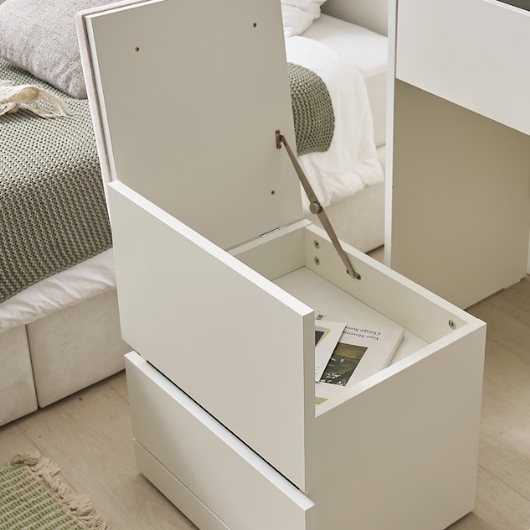 BIF보루네오 마르체 루아 수납 거울 틈새 화장대 세트 500_이미지