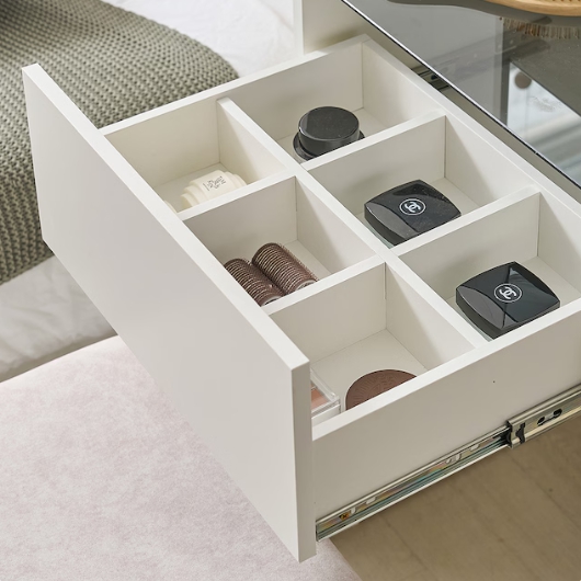 BIF보루네오 마르체 루아 수납 거울 틈새 화장대 세트 500_이미지