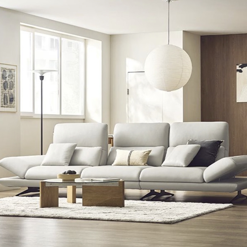 자코모 라피오 스윙 기능성 레체 이태리 천연가죽 소파 4인용