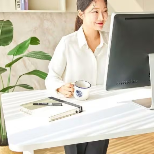 리치맷 롱코 듀얼플러스 라운딩 2step 모션 스탠딩 책상 (1200x750)