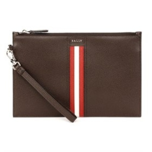 삼선 메탈 로고 스트랩 클러치백_TENERY F021