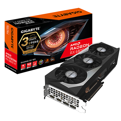 GIGABYTE 라데온 RX 6800 XT GAMING OC D6 16GB 제이씨현