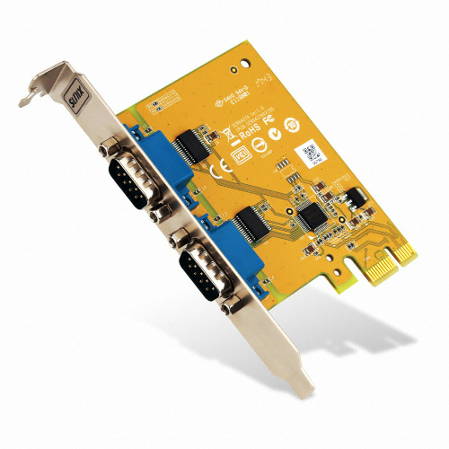 SUNIX 2포트 시리얼 PCIe 카드 (SER6437A)
