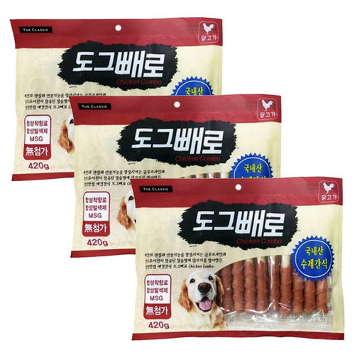 아르테미스 도그빼로 닭고기 420g (3개)_이미지