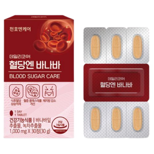 데일리코어 혈당엔 바나바 30정