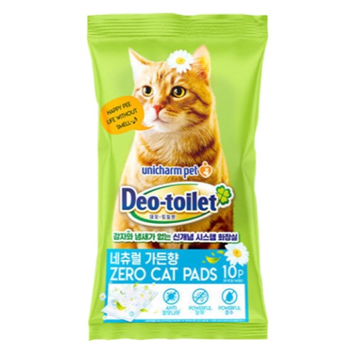 LG유니참 데오토일렛 감자&냄새Zero 캣패드 네츄럴가든향 10매 (12개)_이미지