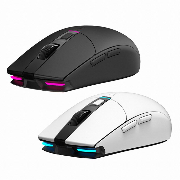 앱코 HACKER A250W 3335 RGB 무선 게이밍 마우스 (화이트)