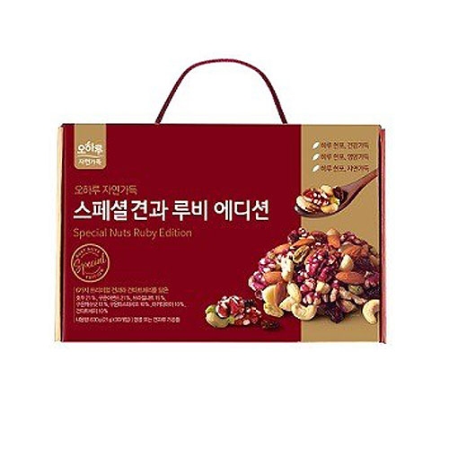 CJ ENM 오하루 자연가득 자연가득 스페셜견과 루비에디션 21g 30개입 (2개)